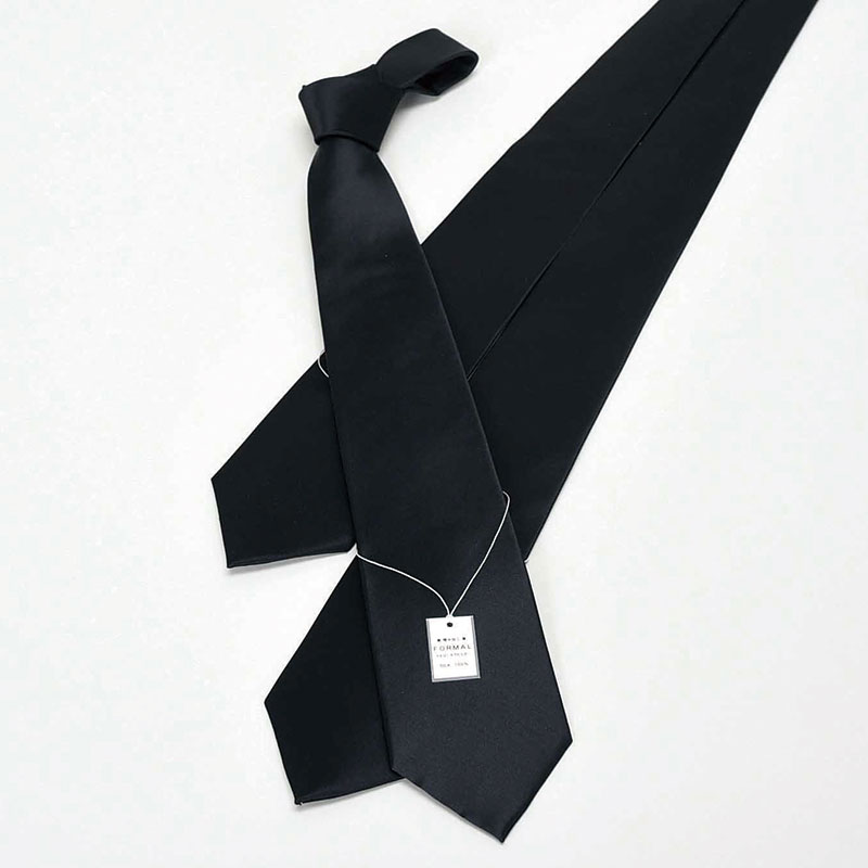 紳士シルクネクタイ(黒)