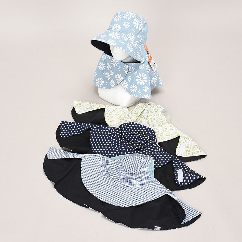 婦人リバーシブルメッシュ農園帽