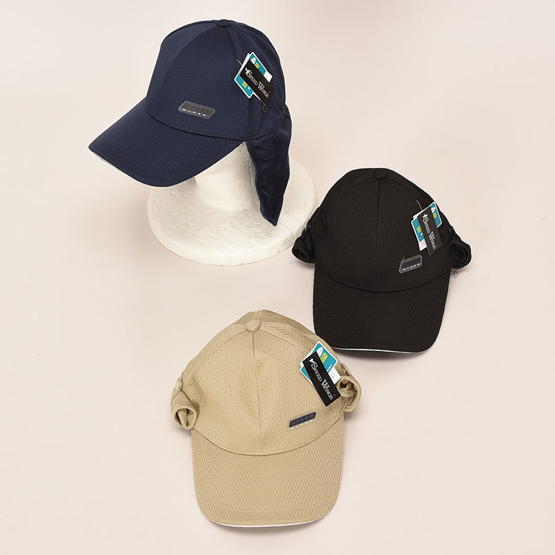 紳士メッシュ垂れ付きキャップ