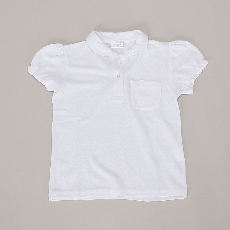 女児丸衿半袖ポロシャツ120cm