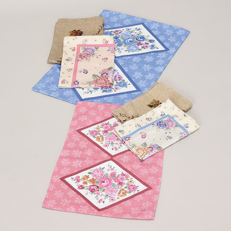 日本製特価綿プリント絵羽柄ピロケース