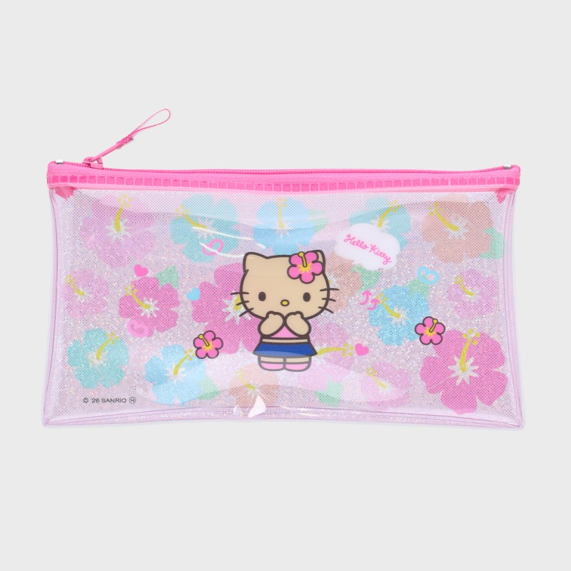 『サンリオ/Sanrio』サンリオキャラクターズ(日焼けシリーズ)キラキラフラットポーチ
