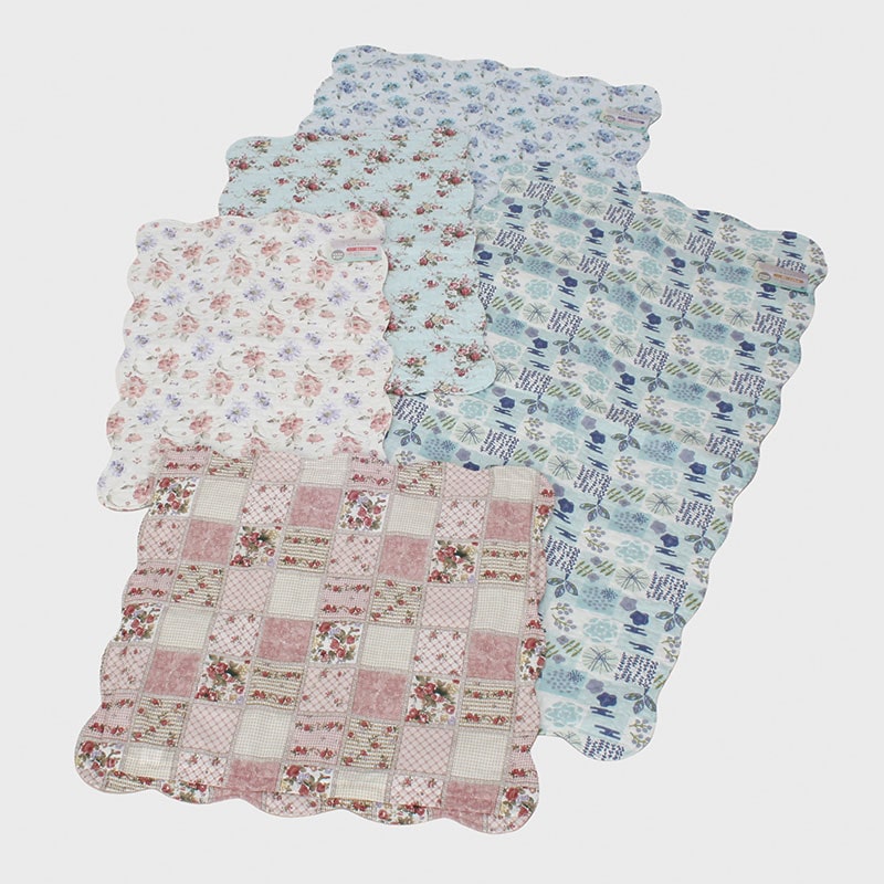 綿水洗いキルト座布団カバー 55×59cm