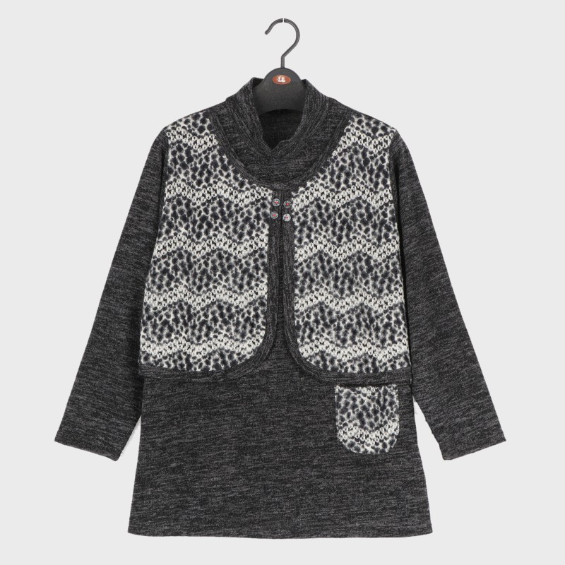 婦人LL寸重ね着風見せかけチュニック