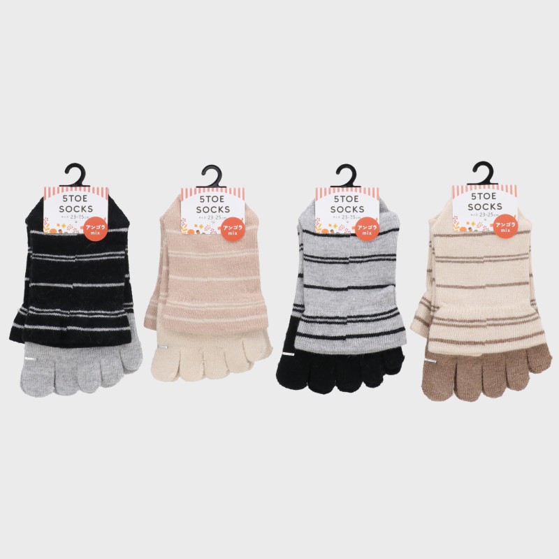 婦人『5TOE SOCKS』アンゴラ混5本指ソックス
