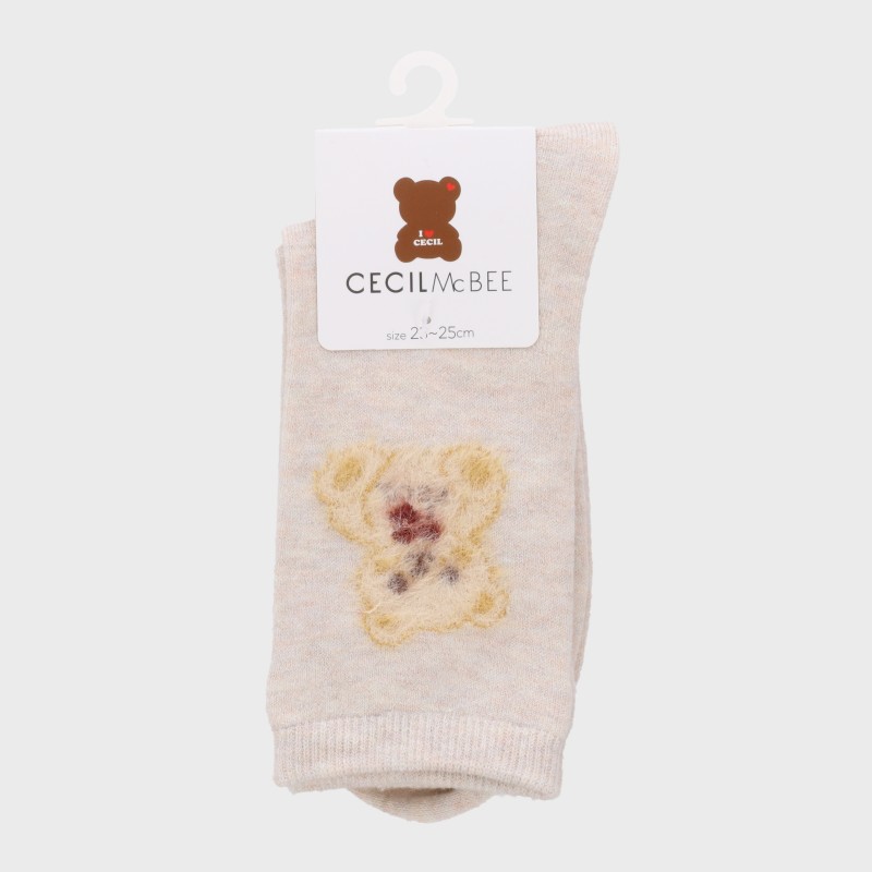 婦人『CECIL McBEE』部分ファークルー丈ソックス