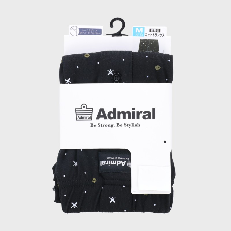 紳士『Admiral』王冠柄ニットトランクス