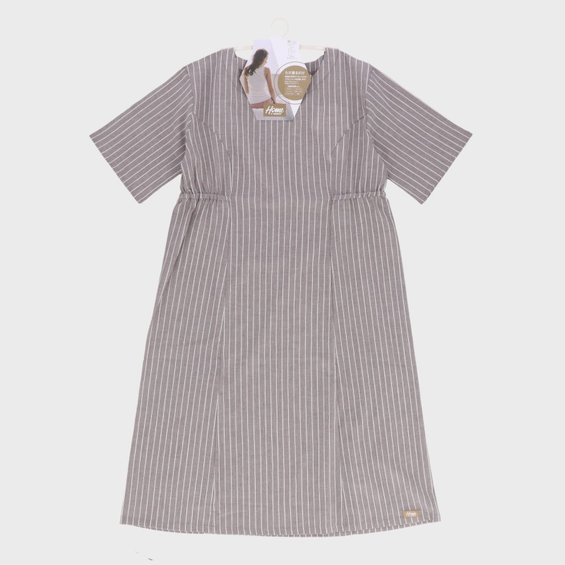 婦人『Home BY TEMPUR』綿100%クレープ ワンピース