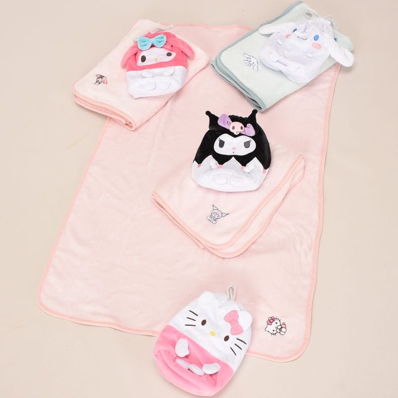 サンリオ巾着入りひざ掛け