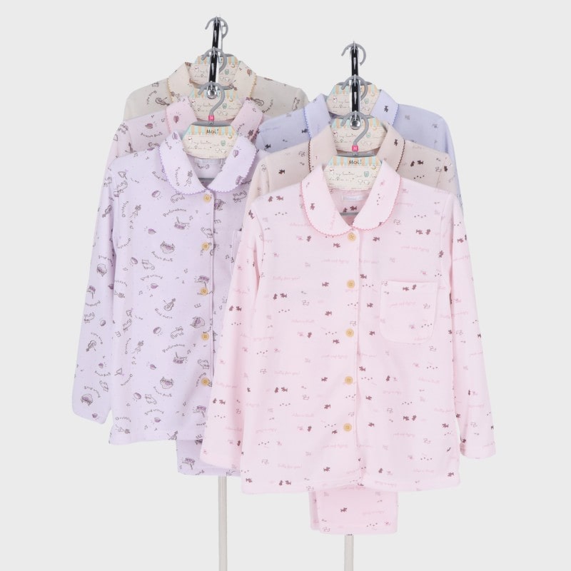 婦人裏起毛動物柄パジャマ