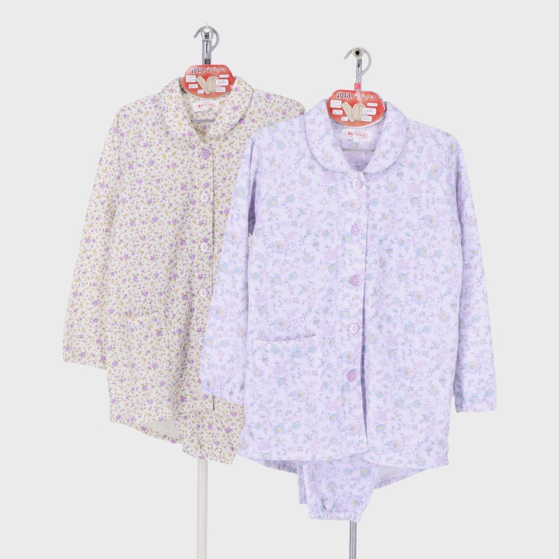 婦人L寸裏起毛親切パジャマ