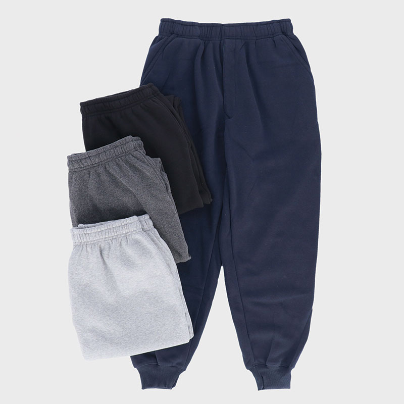 紳士丈直し不要綿混裏起毛スウェットパンツ