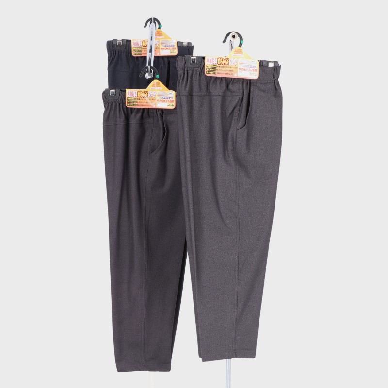 婦人ハイテンション両面起毛ツイル柄めちゃらくパンツ