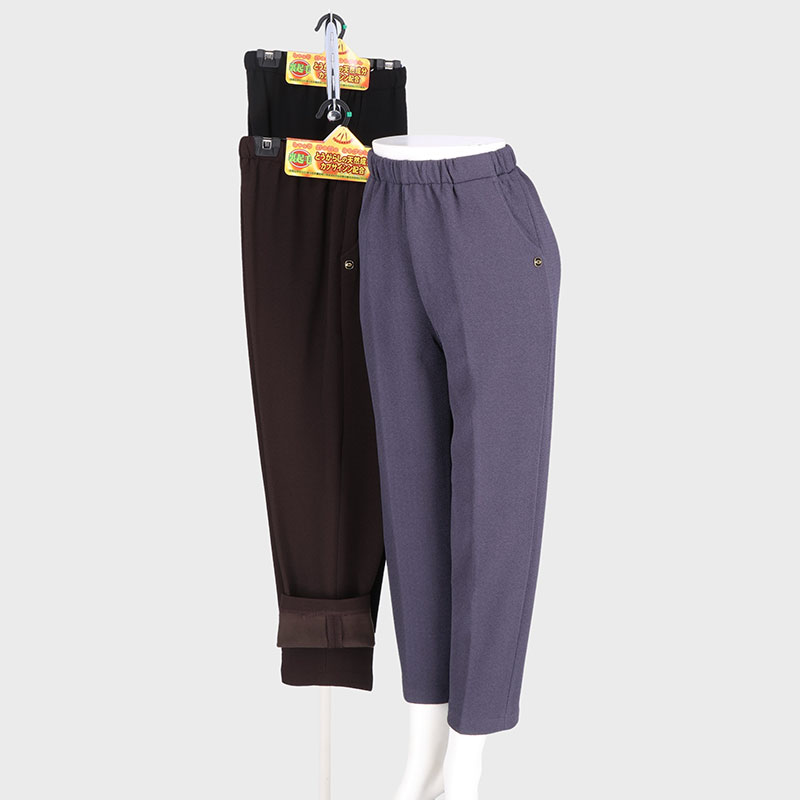 婦人裏起毛ニットちりめんパンツ60