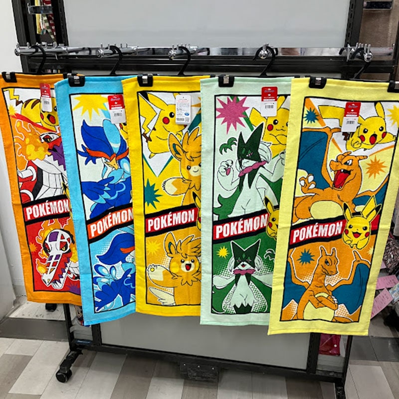 新柄ポケモンフェイスタオル