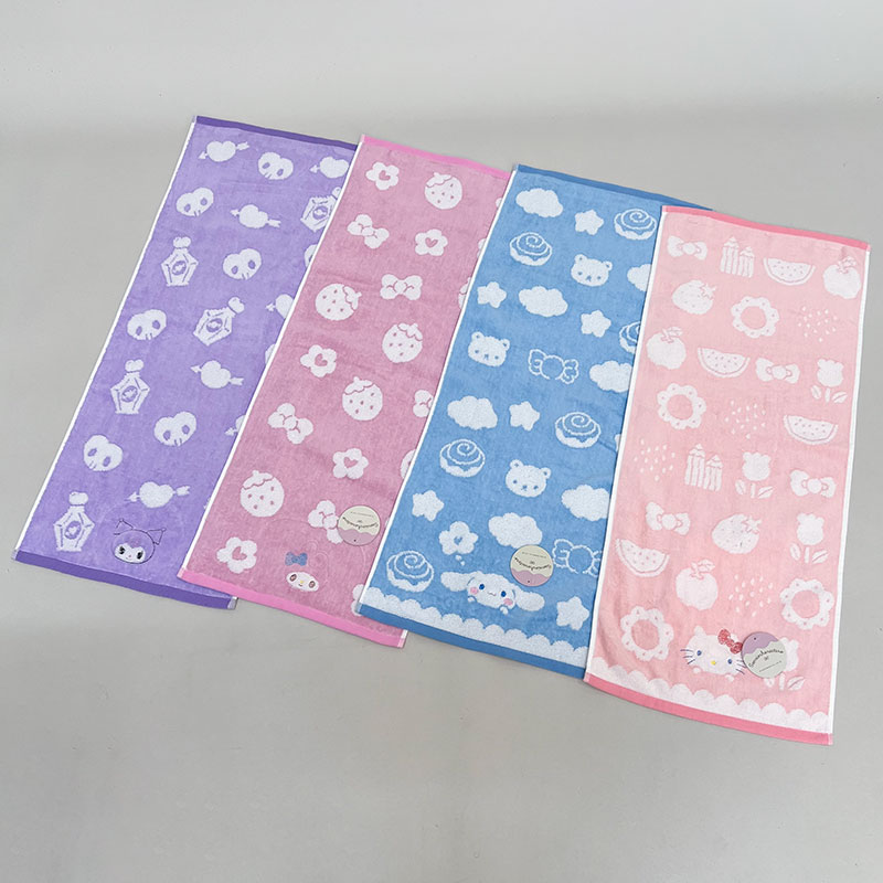 サンリオ無撚糸フェイスタオル