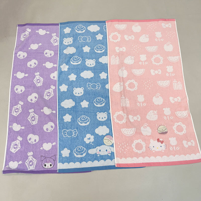 サンリオ無撚糸コンパクトバスタオル