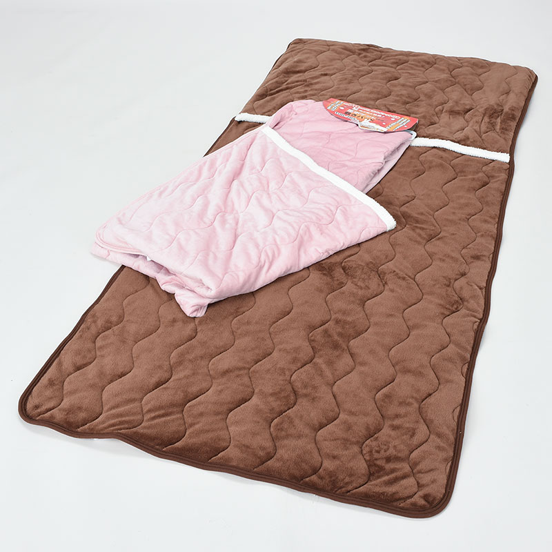 フランネル無地ポケット付き敷きパッドS