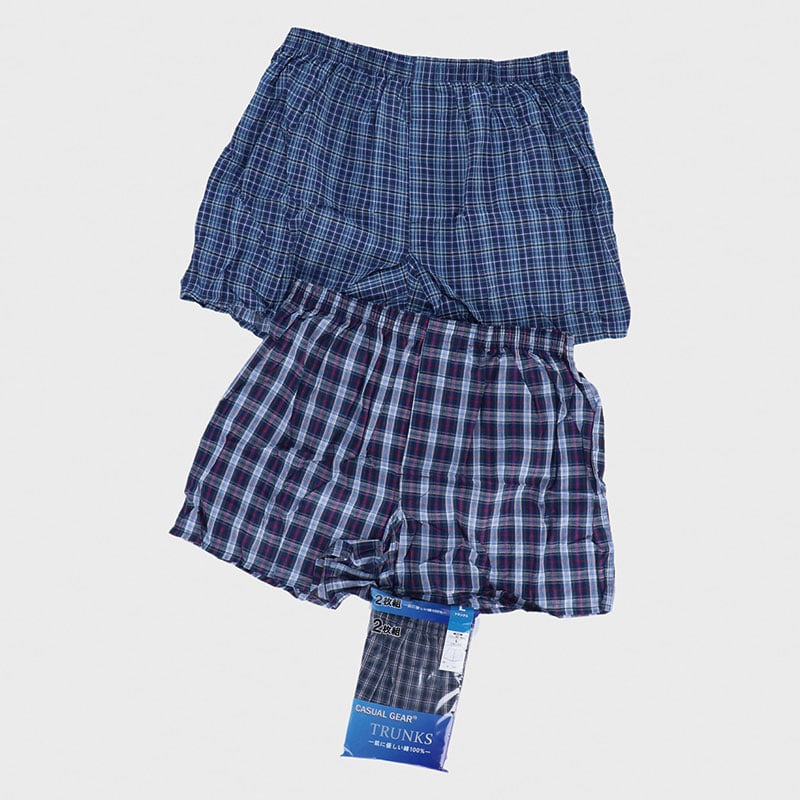 紳士先染め2Pトランクス大寸