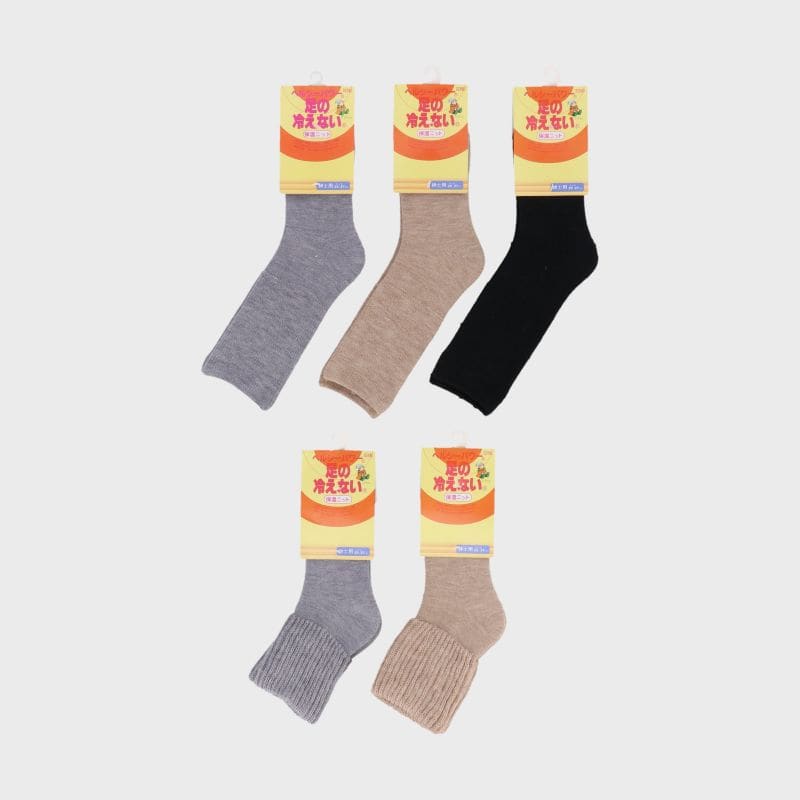 紳士足の冷えないパイルソックス