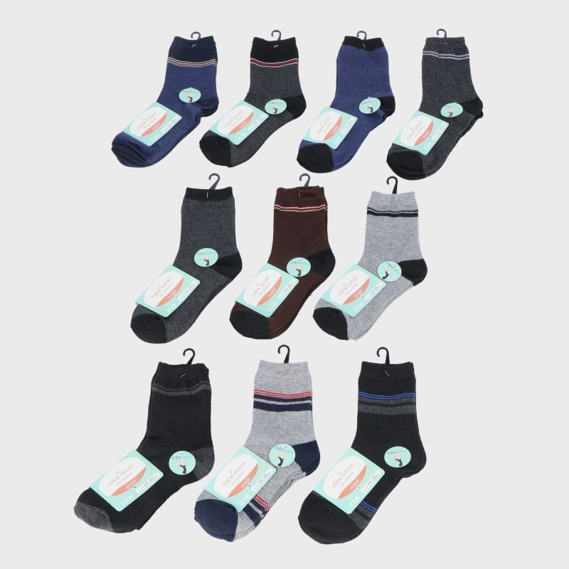 婦人綿混クルーソックス2足組「G」