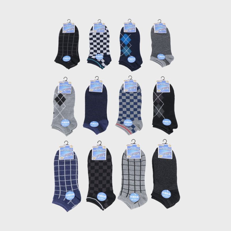 紳士綿混スニーカーソックス「A」