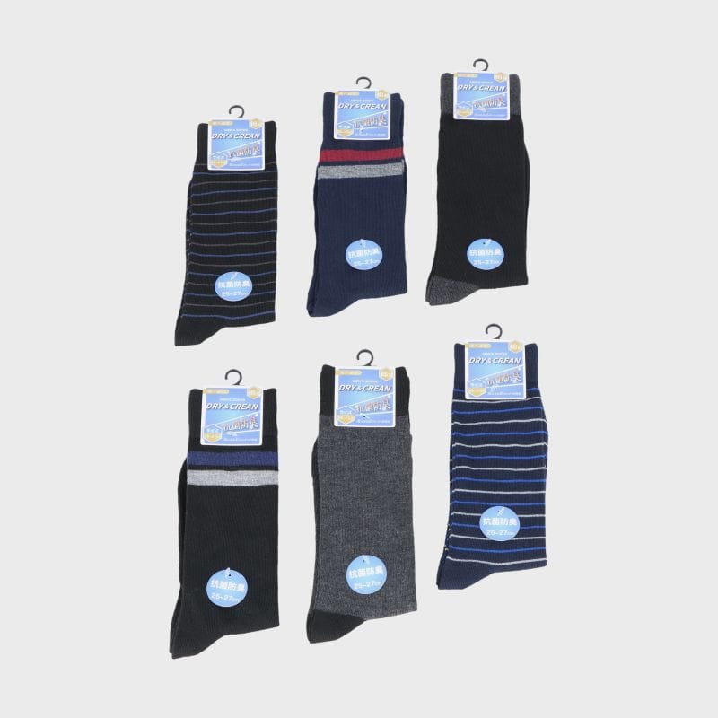紳士綿混クルーソックス「A」