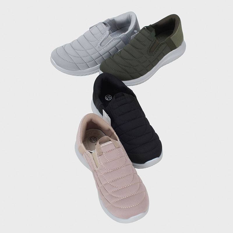 簡単脱着!キルトスニーカー婦人