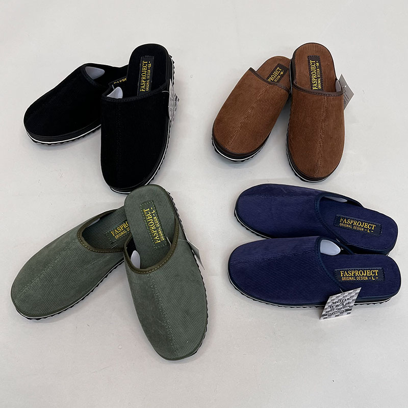 紳士コーデュロイサンダル