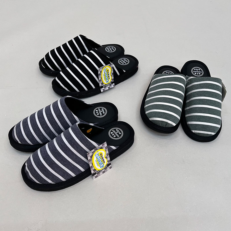 紳士低反発ボーダーサンダル