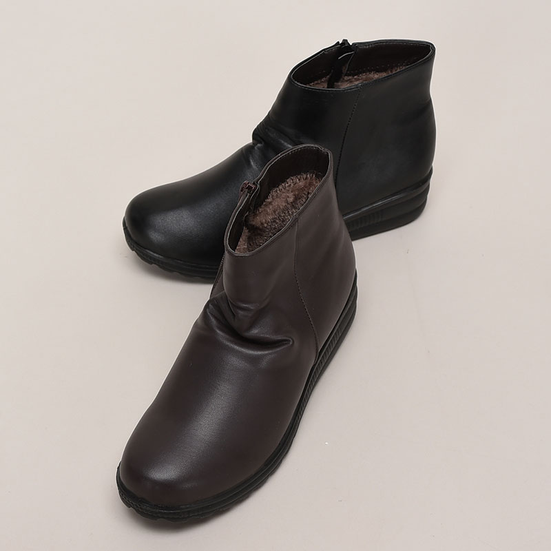 婦人PUレザーブーツ