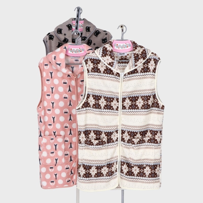 婦人もこもこポンチョ