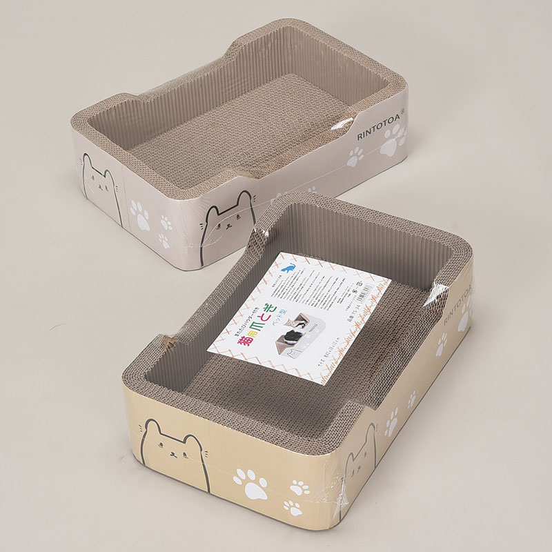 猫柄爪とぎ スクエア