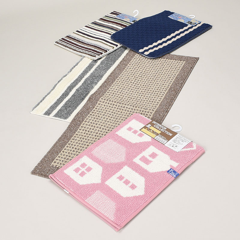 柄込みキッチンマット