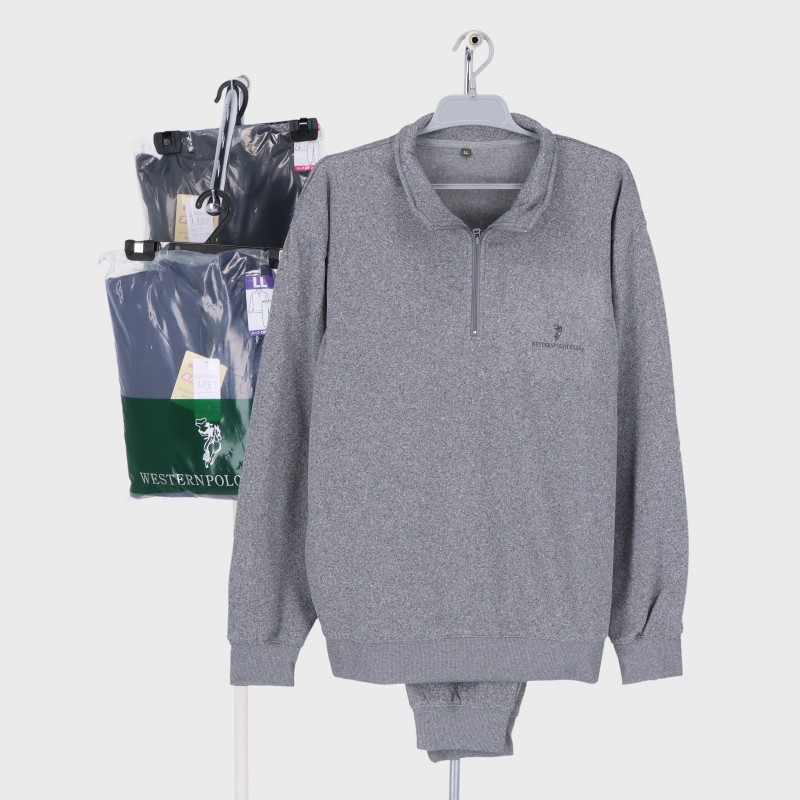 紳士ブランド裏起毛ハーフZIPスーツ