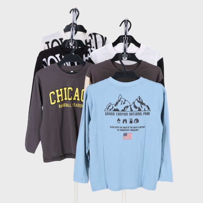 男児合寸長袖Tシャツ3柄