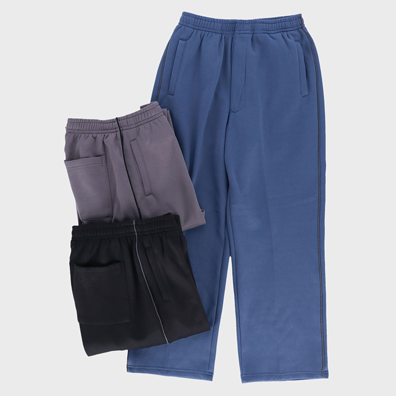 紳士裏起毛ブリスターストレートパンツ