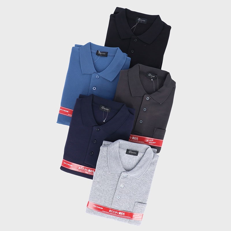 紳士裏起毛ポロシャツ