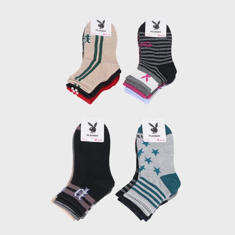 婦人PLAYBOY3足組ショート