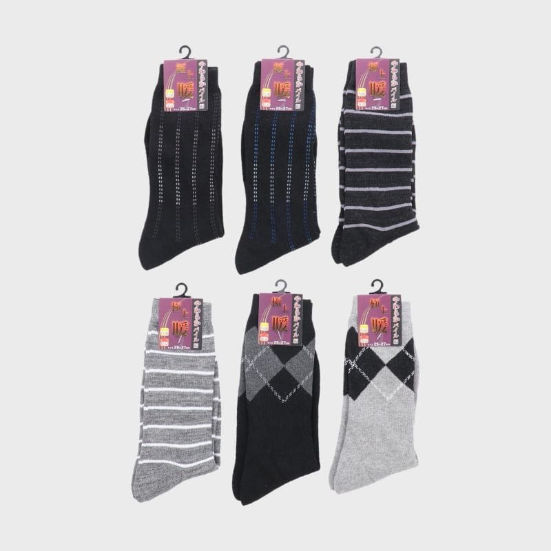 紳士綿混パイルクルーソックス「C」