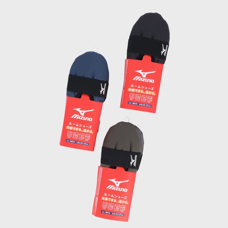 紳士MIZUNO中綿ルームシューズ(バンド付)