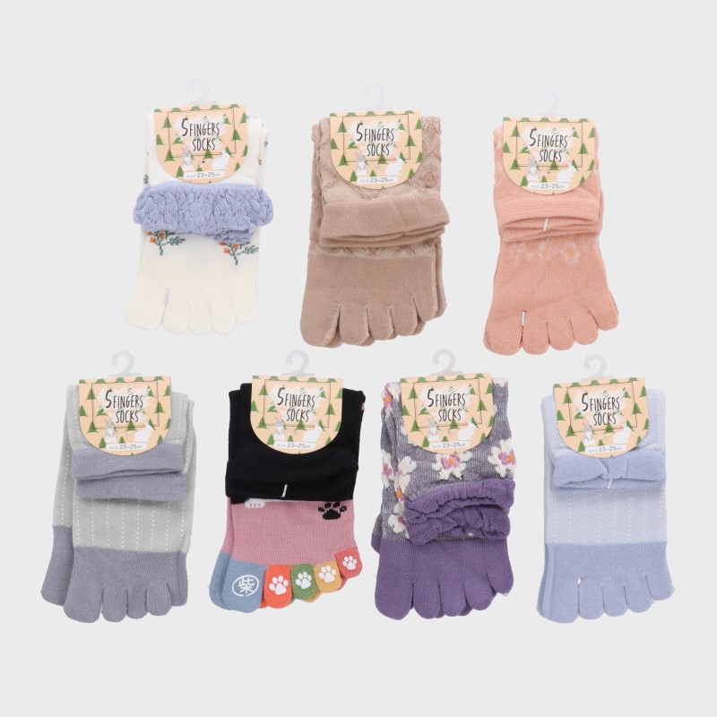 婦人5本指ソックス