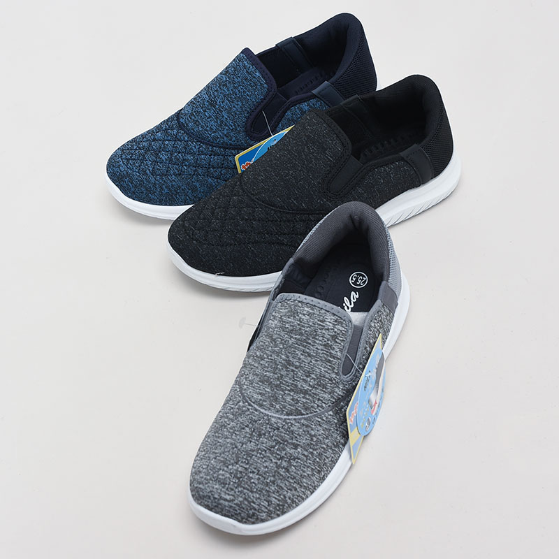 簡単脱着紳士スニーカーニット