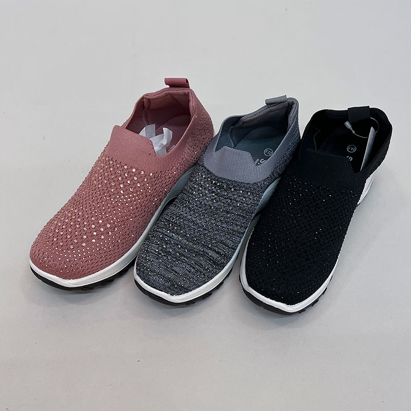 婦人カジュアルニットスニーカー