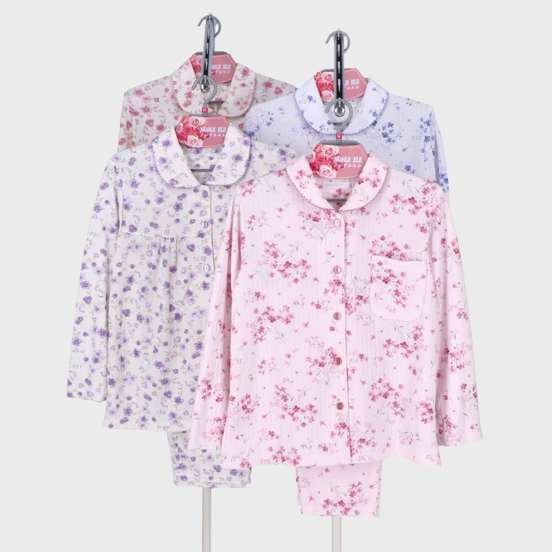 婦人梅春キルトパジャマ