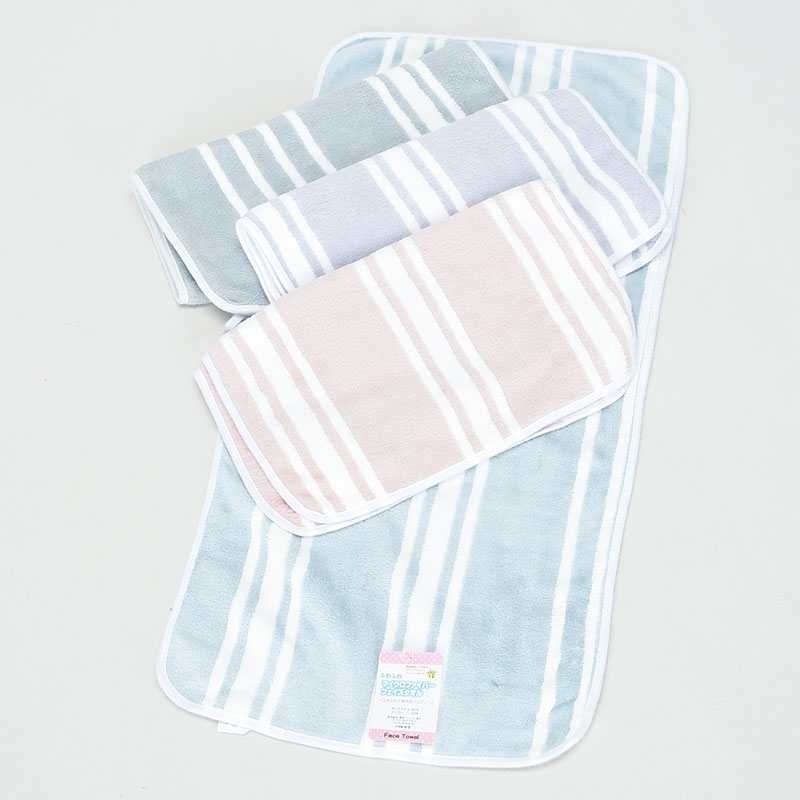 特価マイクロストライプフェイスタオル