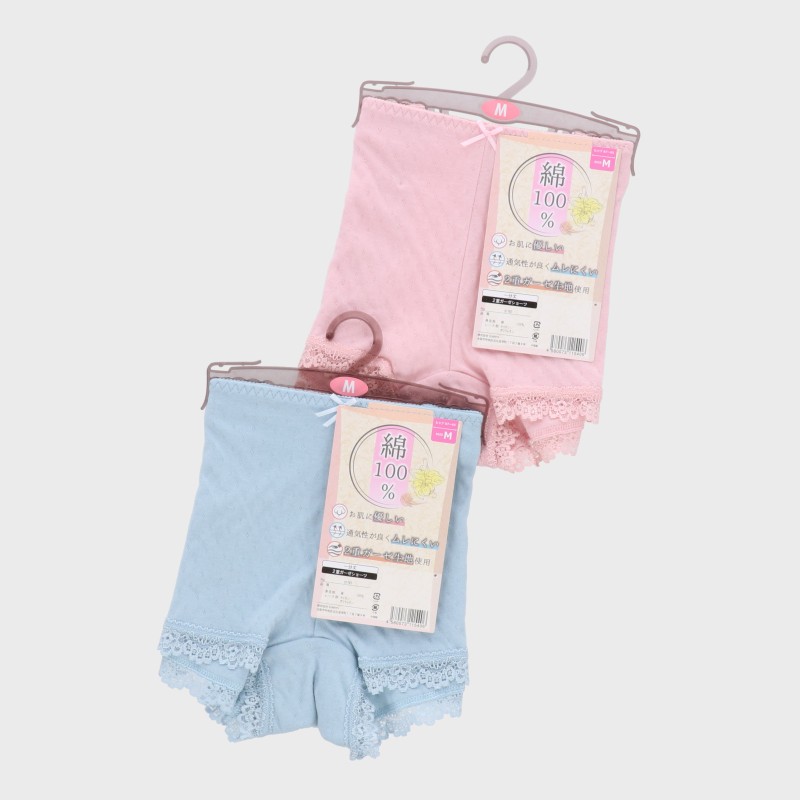 婦人ショーツ 一分丈(二重ガーゼ)