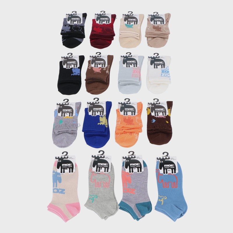 婦人MOZスニーカー・クルーソックス