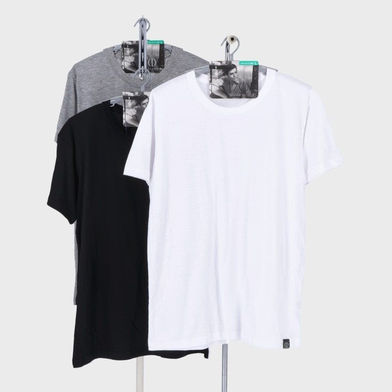 紳士半袖丸首Tシャツ