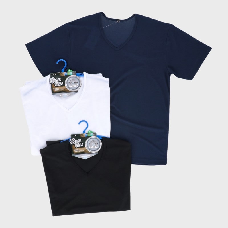 紳士カノコDRY半袖V首Tシャツ